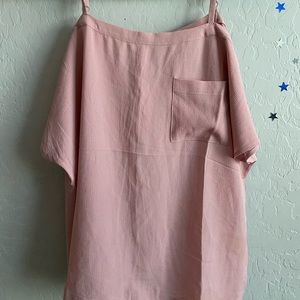 Pink off the shoulder blouse